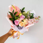 Any Day Florist'Pink Blush Flower Bouquet'
This breathtaking arrangement of Mathiollas, Champagne Roses, and Anthuriums is meant to convey the inexhaustible love and admiration thaPink Blush | Hand Bouquet of the Week