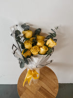 Yellow Rosie Roses | 8 Roses Bouquet