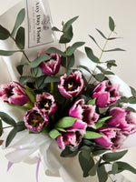 Frilly Purple Tulip Bouquet | 10 Stalk Tulips