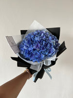 Dark Blue Hydrangea Bouquet