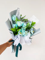 Blue Tulip Bouquet | 5 Stalk Tulips 520, all ocassion, anniversary, birthday, blue, Bouquet, floral bouquet, mother's day, Tulip, Tulips, valentine's day