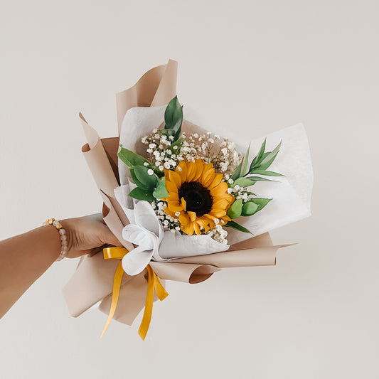 Any Day Florist
A Sunflower Singles Fresh Bouquet - a reminder that brighter days are just around the corner!  Congratulations! The Sunflower Single Fresh Bouquet is the perfect waSunflower Singles |Fresh Bouquet